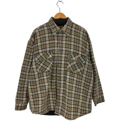 ユーズドフルギ USED古着 {{NORTHWEST BLUE}} 90S 裏地キルティングヘビーネルチェックシャツ メンズ JPN：L 