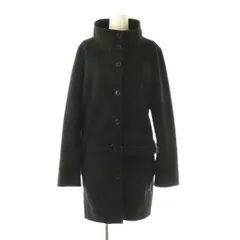 ボナジョルナータ BUONA GIORNATA コート フェイクスエード ベルト付き L ブラック /HK ■ECB001