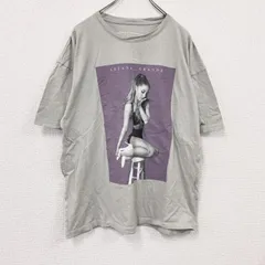 古着 used　ARIANA GRANDE　アリアナ・グランデ　半袖プリントTシャツ　灰色　グレー　Lサイズ【値引き交渉OK！】