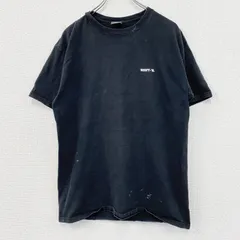 古着 used　BEEFY-T　半袖Tシャツ　刺繍ロゴ　ワンポイント　Hanes　黒　ブラック　Mサイズ【値引き交渉OK！】