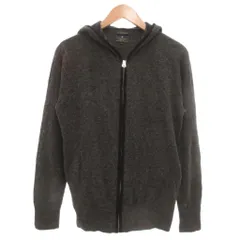 アールニューボールド R.NEWBOLD パーカー ウール L チャコールグレー フード付き ジップアップ 長袖 /ML ■GY06