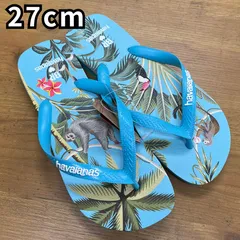 [未使用品] havaianas TOP BAS ROBBINS ハワイアナス ブルー ビーチサンダル 27cm
