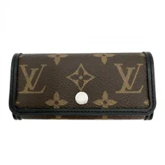 ルイヴィトン キーケース メンズ モノグラムマカサー ミュルティクレ6 6連 LOUIS VUITTON M60165    ブラウン 茶 ブラック 黒 シルバー金具 美品【中古品】
