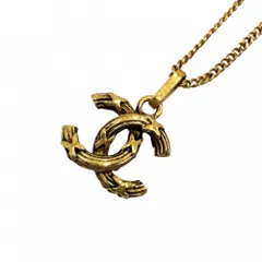 シャネル ネックレス レディース ココマーク ヴィンテージ アクセサリー CHANEL GP    約4.3g【中古品】