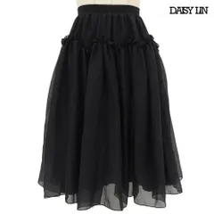 超美品 デイジーリン DAISY LIN 2023年商品 06825 パルフェスカート Parfait Skirt 42 黒 ブラックギャザー