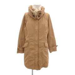 エムケー ミッシェルクラン MK MICHEL KLEIN コート 38 ベージュ スタンドカラー 長袖 裏地ボア 比翼デザイン ミドル丈 /NU ■GY60のサムネイル
