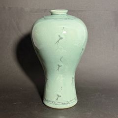 花瓶 韓国青磁 光成陶窯 沈潤興 - メルカリ