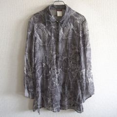 トクコプルミエヴォル 貝殻 シェル柄 さらさら シャツ ブラウス 羽織 
