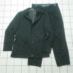 ◇ Θ スーツセレクト SUIT SELECT SLGP2103 ストライプスーツ AB6 ブラック系 メンズ E  【1602130005178】