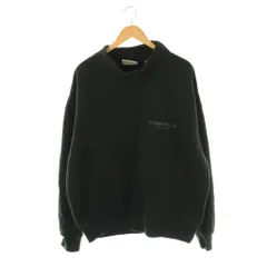 エッセンシャルズ ESSENTIALS スウェット トレーナー 裏起毛 ロゴ コットン M ブラック /ES ■GY53