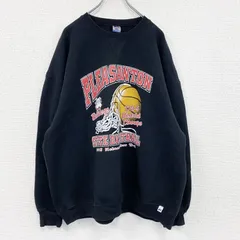 古着 used　00s　RUSSELL ATHLETIC　スウェット/トレーナー　ヴィンテージ　黒　ブラック　2XLサイズ【値引き交渉OK！】