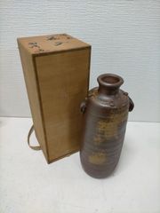 萩大道粉引徳利 【送料無料】大和敏男 粉引 面取 花入 共
