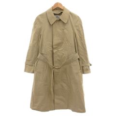 アクアスキュータム AQUASCUTUM ヴィンテージ バルマカーンコート ステンカラー A7 ベージュ ベルト付き 裏地チェック /UO ■GY61