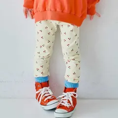 《新品》p.premier nobi-nobiストレッチレギパン オフホワイト 80 90 100㎝ 子供服 レギンス P120026