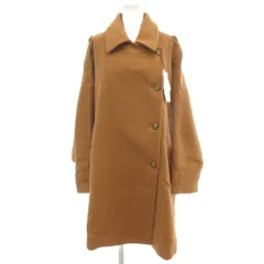 マウジー MOUSSY タグ付き ステンカラーコート ウール 2 キャラメル色 ブラウン系 長袖 アシンメトリーボタン /SC ■GY60のサムネイル