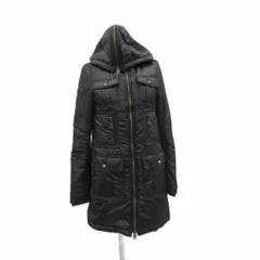 マウジー MOUSSY 中綿コート ロング丈 1 黒 ブラック フード付き /HO37 ■GY59のサムネイル