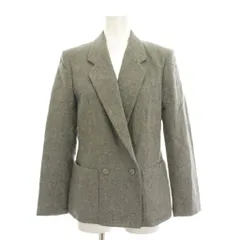 ピエールカルダン Pierre Cardin テーラードジャケット ダブルボタン アウター ウール 9 グレー 長袖 4006B5 /YM ■GY60のサムネイル