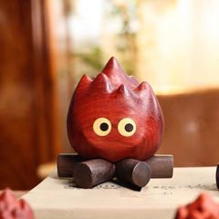 手彫り マッチ棒人間 木彫り 置物 苗木材 カートゥーン かわいい