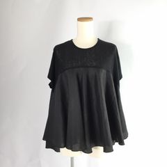 美品✨アドーア パネルカットワーク 刺繍ブラウス ブラック - メルカリ