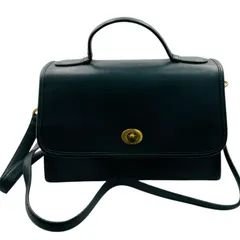 OLD COACH　コーチ　ショルダーバッグ　ハンド　２Way　USA　90s グリーン　レザー　ヴィンテージ