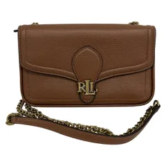 RalphLauren(ラルフローレン) ショルダーバッグ - ブラウン チェーンショルダー/ミニバッグ レザー