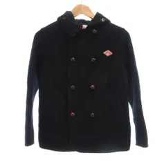 ダントン DANTON ウールモッサ フードジャケット 34 紺 ネイビー ダブルブレスト JD-8245 WOM /UO ■GY61
