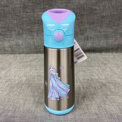 b.box 빨대 포함 보냉 보온 수통 500ml 스테인리스 병 아나와 눈의 여왕 엘사