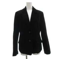 ジェラールダレル GERARD DAREL ベロア テーラードジャケット 2B 総裏地 センターベント 13 黒 ブラック /GV ■GY59のサムネイル