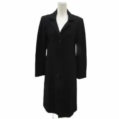 セオリーリュクス theory luxe チェスターコート 40 黒 ブラック ロング丈 シングルボタン 03-6409018 /YS24 ■GY61のサムネイル