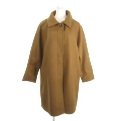 ショコラフィネローブ chocol raffine robe ステンカラーコート 比翼 ラグラン F 茶 キャメル 無地 襟付き 長袖 /AH38 ■GY59のサムネイル