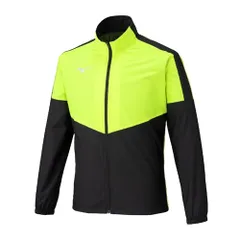 新品 [ミズノ] トレーニングウェア ウィンドブレーカージャケット 撥水 防風 32MEC120 ユニセックス セーフティイエロー×ブラック L