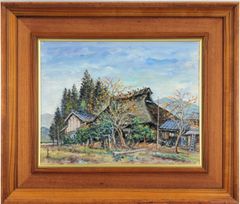 油絵 菅家令子 絵 絵画 インテリア uF6-062303 風景 - メルカリ