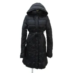 コムサデモード COMME CA DU MODE ダウンコート 黒 ブラック ボリュームカラー フード付き 2way ベルト付き ロング丈 00-28UI01A /YS14 ■GY61