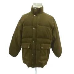 フィラ FILA ダウンジャケット スタンドカラー ロング丈 L カーキ /HO45 ■GY61