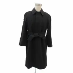 ブルックスブラザーズ BROOKS BROTHERS ステンカラーコート ロング丈 ウール カシミヤ混 ダークグレー リボンベルト付き /MA8 ■GY61のサムネイル