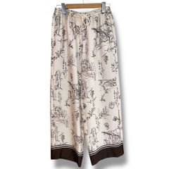 トゥモローランド TOMORROWLANDベネチアプリントストレートパンツ 34