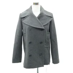 アズールバイマウジー AZUL by moussy basic Pコートピーコート ミドル丈 M チャコールグレー ダブルボタン /HO5 ■GY59のサムネイル