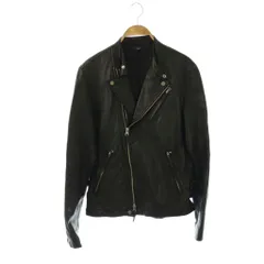 シンプリシテェ Simplicite ライダースジャケット レザージャケット 豚革 38 黒 /CX ■ECB001