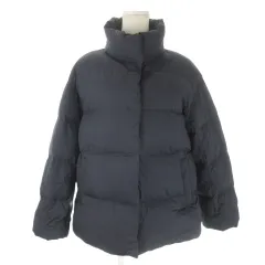 ユニクロ UNIQLO ULTRA LIGHT DOWN ダウンジャケット M 紺 ネイビー スタンドカラー 長袖 /AO14 ■ECD001