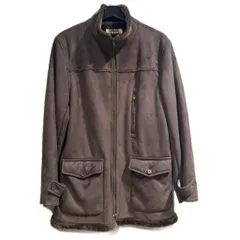 カンサイジーンズ KANSAI JEANS ジャケット ハイネック 裏起毛 NPF905 茶 ブラウン ■GY58のサムネイル