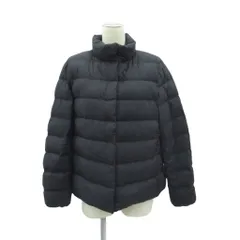 ユニクロ UNIQLO ウルトラライトダウンジャケット ミドル丈 上着 XL 黒 ブラック スタンドカラー /HO22 ■GY59