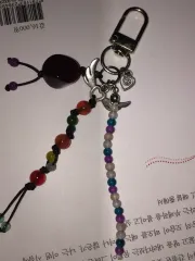 ハート ビーズ キーホルダー