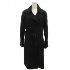 レリアン Leilian トレンチコート 9 紺 ネイビー ダブルブレスト ベルト付き ロング /FF ■GY60