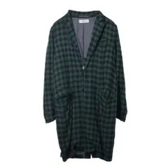 UNUSED チェック リネン混 ロング ジャケットのサムネイル