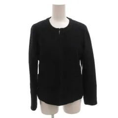 ユナイテッドアローズ A DAY IN THE LIFE UNITED ARROWS ツイードジャケット ノーカラー 36 紺 ネイビー /FF ■GY60