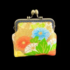 【No.320】着物リメイクポーチ、和風オリジナルポーチ(小)