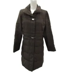 レリアン Leilian ダウンコート ロング丈 9 茶 ブラウン /SM35 ■GY61