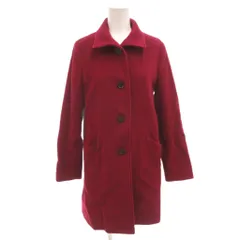 アナイ ANAYI ステンカラーコート ウール ひざ丈 36 紫 パープル /FF ■GY61