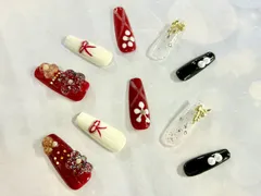 ハンドメイド ネイルチップ 10個セット デザイン多彩