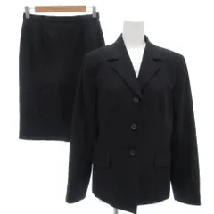 アリスバーリー Aylesbury スーツ セットアップ テーラードジャケット フレアスカート ウール 13 紺 ネイビー /GV ■GY60